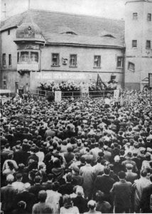 Fahne von Kriwoi-Rog in Gerbstedt
