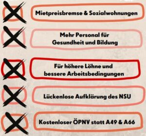 Forderungen der DKP zur Landtagswahl Hessen 2023