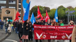 Demonstrationszug der DKP 